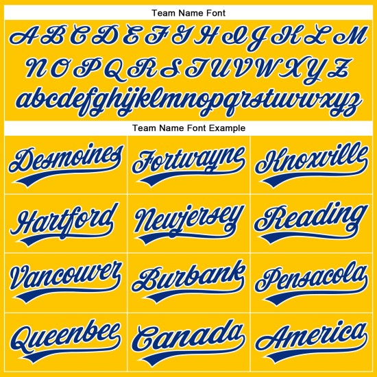 Custom Yellow Royal-White Authentic Baseball Jersey Custom Yellow Royal-White Authentic Baseball Jersey