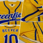 Custom Yellow Royal-White Authentic Baseball Jersey Custom Yellow Royal-White Authentic Baseball Jersey