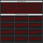 Custom White-Black Red Authentic Split Fashion Baseball Jersey Custom White-Black Red Authentic Split Fashion Baseball Jersey